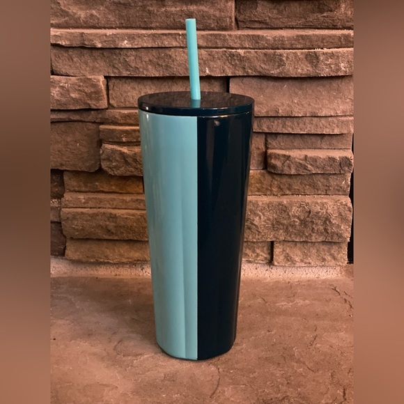 STARBUCKS SPRING 2023 METAL SCALLOPED PEACOCK BLUE TEAL TWO TONE NEW RELEASE - Picture 8 of 8